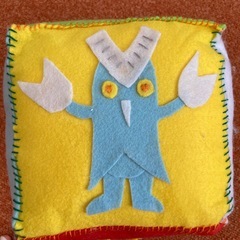 ハンドメイド　布　サイコロ　の画像