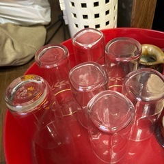 レトロなグラス7個まとめて。