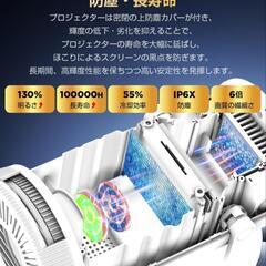 プロジェクター 小型 20000LM・270°回転 4K対応 天井の画像