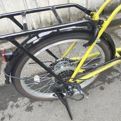 【ほとんど新品】折り畳み自転車 20インチ 6速ギアの画像