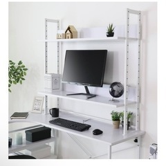 IKEA モニター台 デスク上収納　2点セットの画像