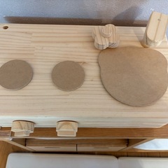 木製おままごとキッチン　卓上型【日本製】の画像