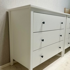 [ご相談中]使用3年未満◇IKEA 3段チェスト(引き出し×3) | ホワイト の画像