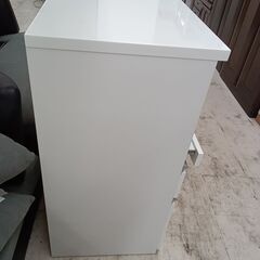 リユースのサカイ栃木店★ジモティ割あり★ NITORI 食器棚 ホワイト W88.5×D53×H101 クリーニング済み TC10154の画像