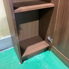 棚　シェルフ　物置　家具　インテリア　収納棚　収納家具　茶色　ブラウン　玄関収納　キッチン収納【横40.2奥30.4高107】の画像