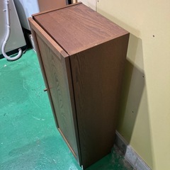 棚　シェルフ　物置　家具　インテリア　収納棚　収納家具　茶色　ブラウン　玄関収納　キッチン収納【横40.2奥30.4高107】の画像