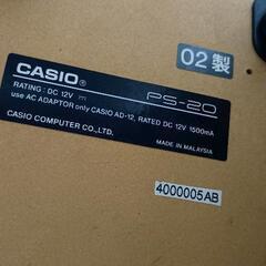 0810-114 電子ピアノ CASIO PS-20 イス付の画像