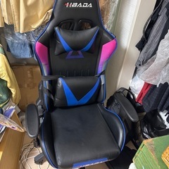Hbada ゲーミングチェア 紫の画像