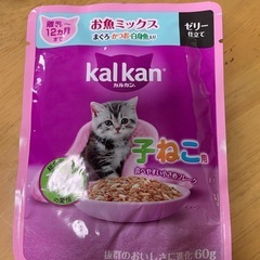 カルカン　子猫用パウチ5袋、チャオ　パウチ4袋　の画像