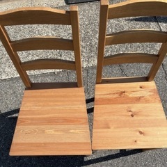【🪑IKEA/イケア ヨックモックテーブル、イス4脚セット】廃盤商品　木製テーブル　table リビング　living ダイニング　dining イス　椅子　4人掛け　四人掛け　4p 4Pの画像