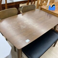 ★ジモティ割引あり★【リユースのサカイ野々市店】ダイニングセット4人用 色 (幅)120cm×(奥行き)74cm×(高さ)69cm ※クリーニング済みの画像