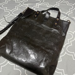 ◆希少◆エンボスゼブラ 本革◆Calen Blosso 2wayショルダーバックの画像