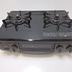 動作品 リンナイ RT35NJH/KG35NBKL 都市ガス ガステーブル 56cm 水無し片面焼グリル [2口 /左強火]25年製の画像