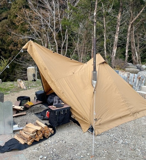 WAQ Alpha TC 1人用テント ソロ用テント ワンポールテント キャンプ