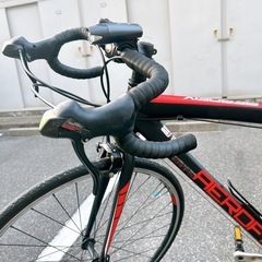 AERODTX ロードバイク 自転車 赤 黒の画像