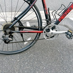AERODTX ロードバイク 自転車 赤 黒の画像