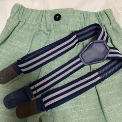 蝶ネクタイ サスペンダー付き セットアップ 男の子 発表会の画像