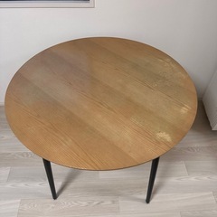 ダイニングテーブル　円形　90cm 　椅子セットも可の画像