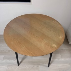 ダイニングテーブル　円形　90cm 　椅子セットも可の画像