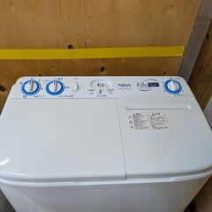 ｱｸｱ 二層式洗濯機5.0kg 2024の画像