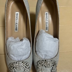 美品　マノロブラニク　ビジューパンプス　　結婚式　36 23.5-24㎝くらいの画像