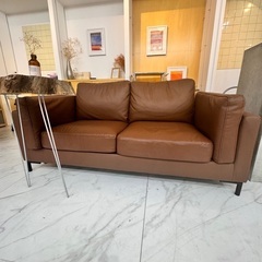 LOWYA ロウヤ ソファ 2人掛けソフトレザー 合皮