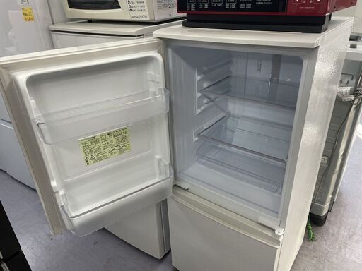 シャープ 2ドア冷蔵庫 137L 2019年製 SHARP SJ-D14E-W 100Lクラス ホワイト つけかえどっちもドア 札幌市