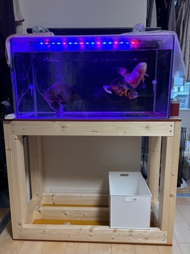 水槽90センチ　水槽台等セット  熱帯魚