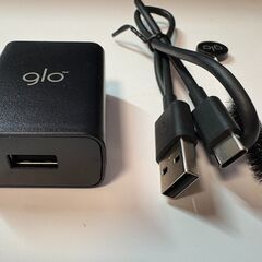 【未使用】gloハイパー＋付属品のみ（ACアダプタ、USBケーブル、クリーニングブラシ）の画像