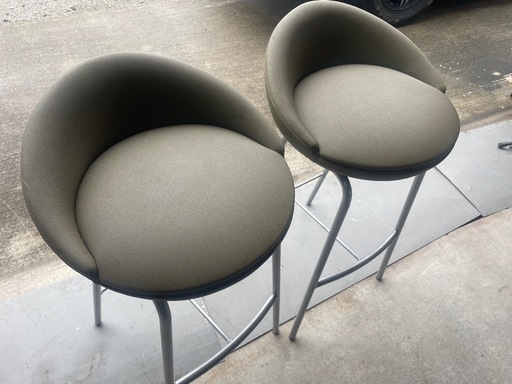 ハイチェア　カウンターチェア　ペアセット