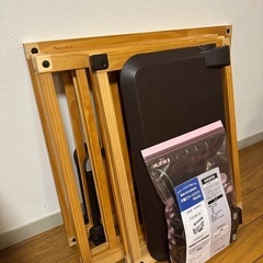 【お取り引き中】ベビーゲート おくだけとおせんぼ スマートワイドWoody 木製の画像