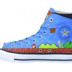 新品【マリオ×コンバース】限定　完売　ALL STAR SUPER MARIO BROS.SC HI 第2弾！26.0センチ　マリオの画像