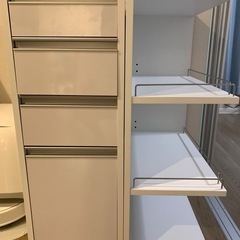 【取引検討中】［幅30奥行55cm] 2個セット　ディノス  2面オープン収納庫 収納ラック の画像