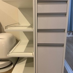 【取引検討中】［幅30奥行55cm] 2個セット　ディノス  2面オープン収納庫 収納ラック の画像