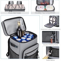 【新品未使用】防水断熱 クーラーバック 漏れ防止 クーラーバックパック キャンプ ビーチ 釣りの画像