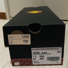 新品【マリオ×コンバース】限定　完売　ALL STAR SUPER MARIO BROS.SC HI 第1弾！26.0センチ　マリオの画像