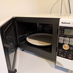 電子レンジ　白　Nationalの画像