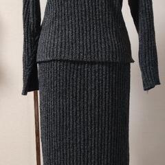 ロングスカート　ニットセットアップの画像