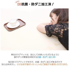 極厚 低反発ラグ 厚さ25㎜ ラグマット 滑り止め の画像