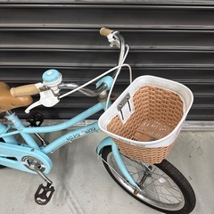 18インチ　自転車　水色の画像