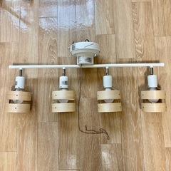 ニトリ　シーリングライト Nウッドリングの画像