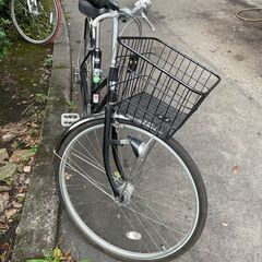 自転車　No.376　シティサイクル　27インチ　ブラック　6段切替　【リサイクルショップどりーむ天保山】の画像