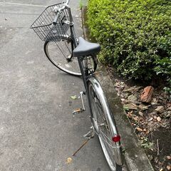 自転車　No.376　シティサイクル　27インチ　ブラック　6段切替　【リサイクルショップどりーむ天保山】の画像