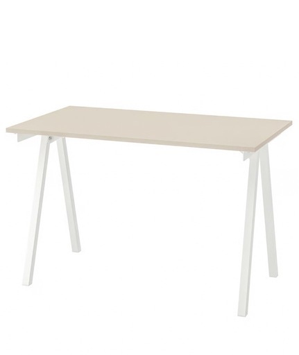 IKEA  デスク　Trotten  トロッテン　ベージュ/ホワイト