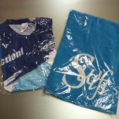 マラソン大会の参加賞Tシャツと参加タオルの画像
