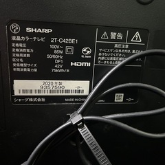 （ジャンク扱い）AQUOS　４２インチ　の画像