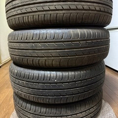軽自動車　14インチアルミホイールタイヤ付き　4本セットの画像