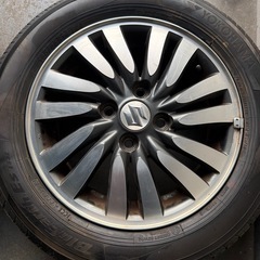 軽自動車　14インチアルミホイールタイヤ付き　4本セットの画像