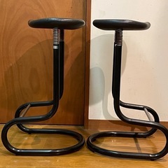 昭和のデザイン　スツール（ハイチェア）　２脚セットの画像
