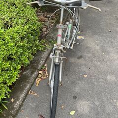 自転車　No.377　シルバー　26インチ　内装3段切替　シティサイクル　【リサイクルショップどりーむ天保山】の画像